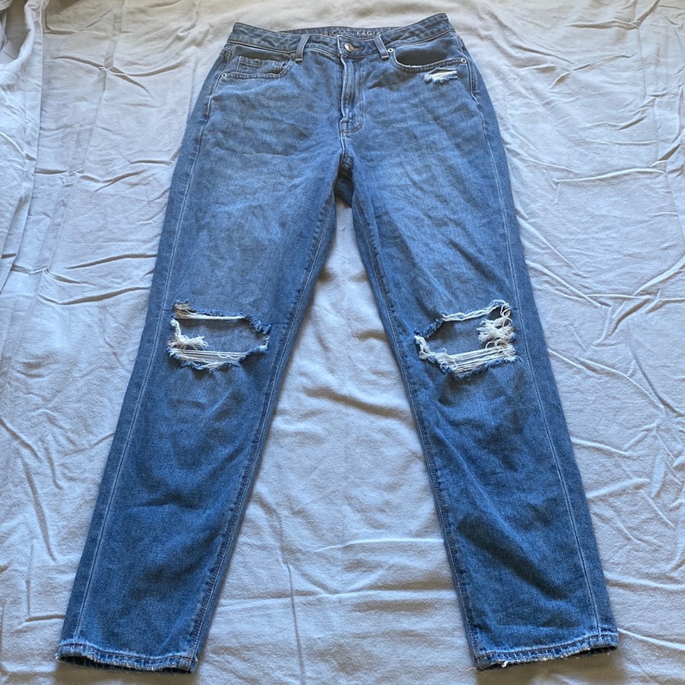 american eagle mom jeans size 6